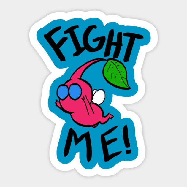 Fight Me! (Winged Pikmin) Sticker by risathefabulous